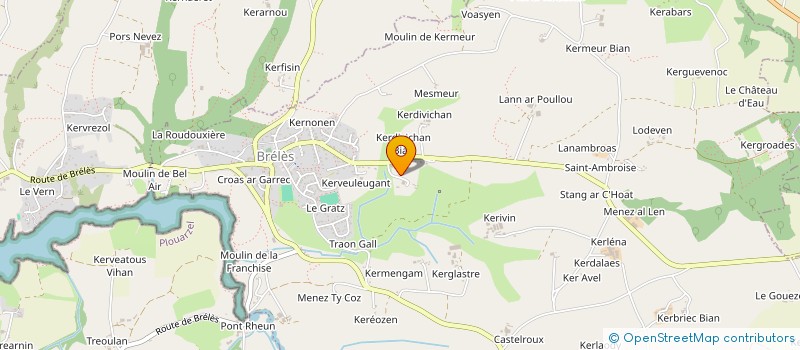 localisation de l'entreprise SCI LA CHENERAIE  BRELES