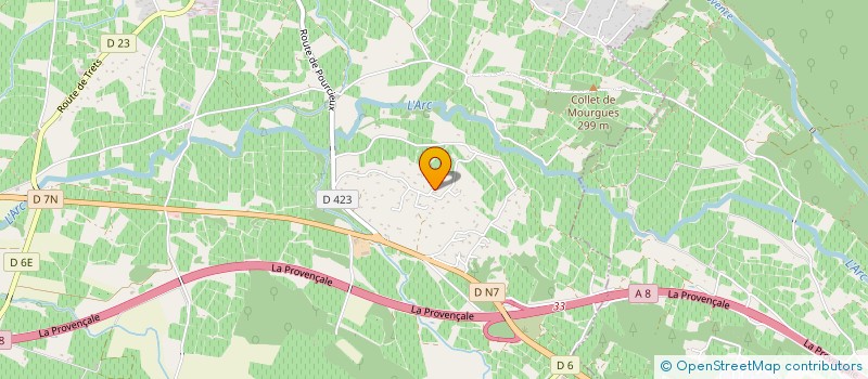 localisation de l'entreprise SCI LA CHENERAIE  POURRIERES