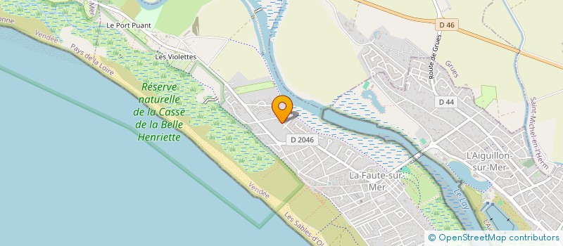 localisation de l'entreprise SCI LA CHENOLETTE VACANCES  L'AIGUILLON-LA-PRESQU'ILE