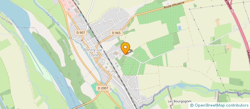 localisation de l'entreprise SCI LA CHENOTTE à BONNY-SUR-LOIRE