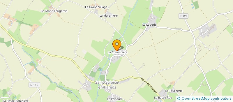 localisation de l'entreprise SCI LA CHERVINIERE  RIVES-DU-FOUGERAIS