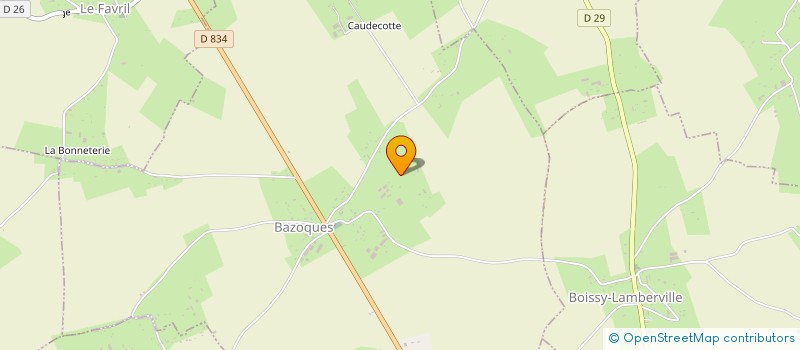 localisation de l'entreprise SCI LA CHESNAIE  BAZOQUES