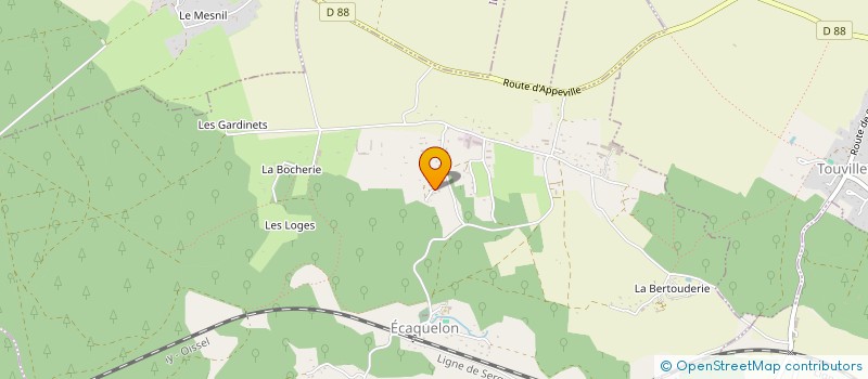 localisation de l'entreprise SCI LA CHESNAIE  ECAQUELON