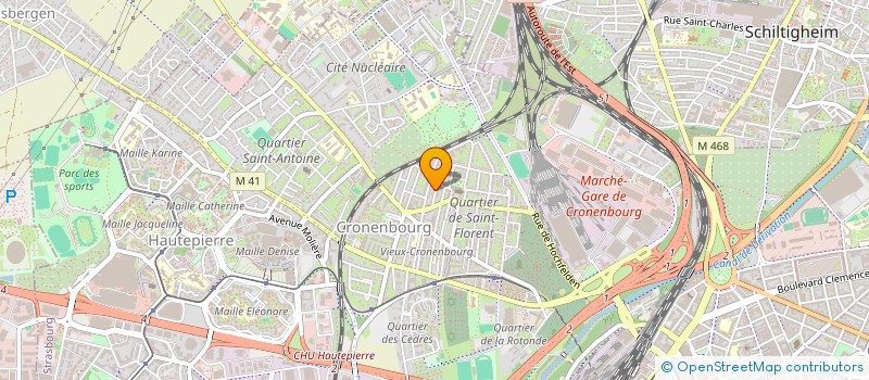 localisation de l'entreprise SCI LA CHESNAIE  STRASBOURG