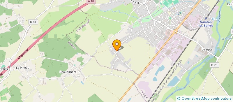 localisation de l'entreprise SCI LA CHEVALLERIE  NAINTRE