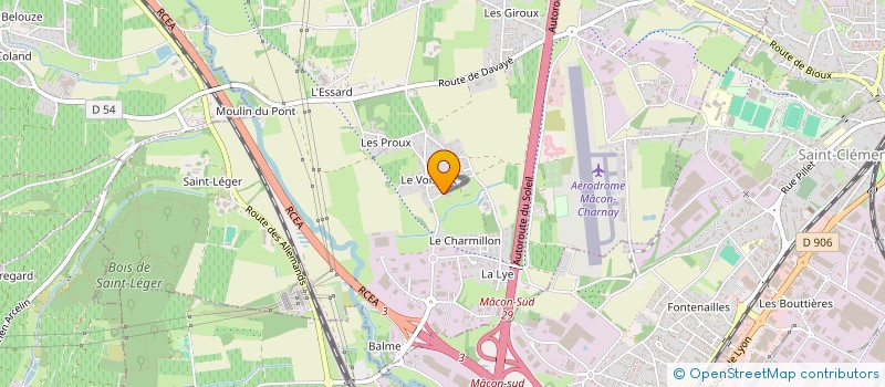 localisation de l'entreprise SCI LA CHEVANIERE à CHARNAY-LES-MACON