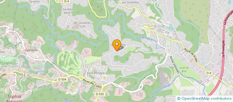 localisation de l'entreprise SCI LA CHEVRE GUINDE  BIOT