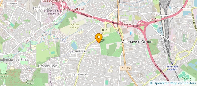 localisation de l'entreprise SCI LA CHICOYE  VILLENAVE-D'ORNON