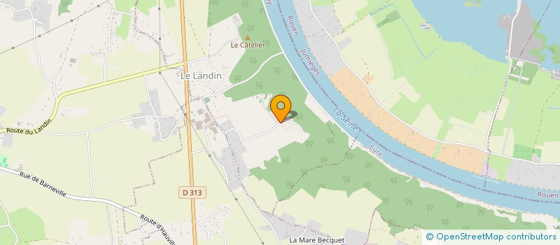 localisation de l'entreprise SCI LA CHINE  LE LANDIN