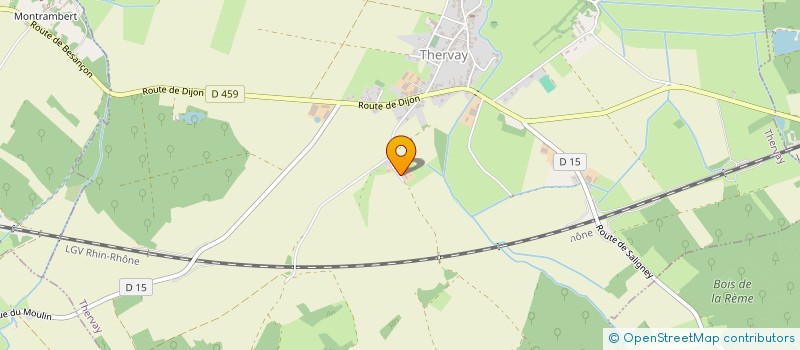 localisation de l'entreprise SCI LA CHINTRE  THERVAY