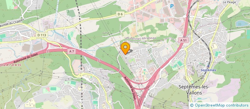 localisation de l'entreprise SCI LA CHIQUETTE à SEPTEMES-LES-VALLONS