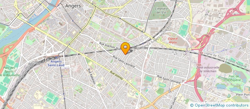 localisation de l'entreprise SCI LA CHIROUZE à ANGERS