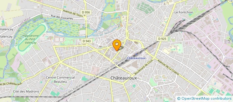 localisation de l'entreprise SCI LA CHOCOLATIERE à CHATEAUROUX