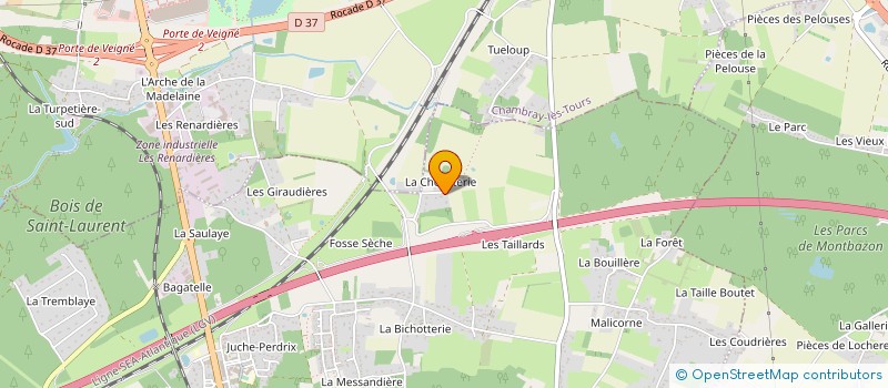 localisation de l'entreprise SCI LA CHOLETTERIE à VEIGNE