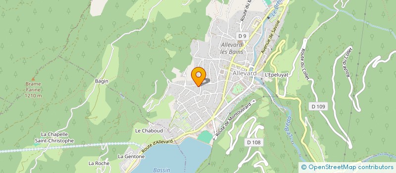 localisation de l'entreprise SCI LA CHONCHONETTE  ALLEVARD