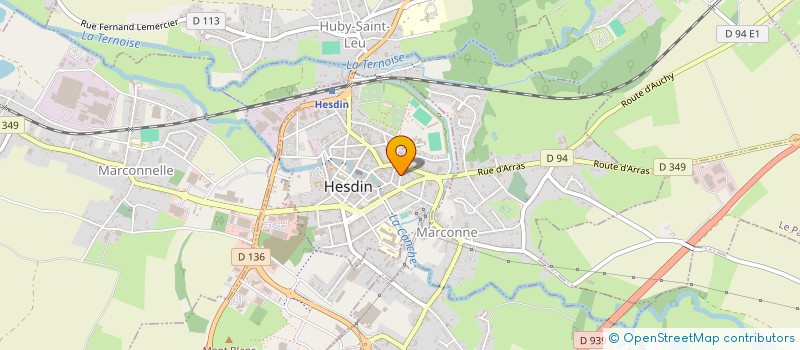 localisation de l'entreprise SCI LA CHOPE  HESDIN