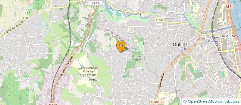 localisation de l'entreprise SCI LA CHOSE  SAINT-GENIS-LAVAL