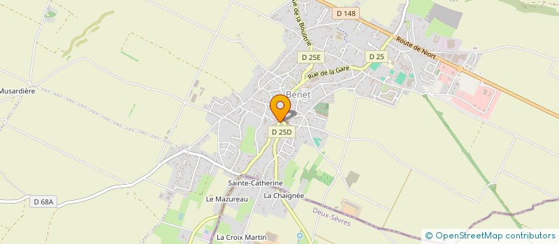 localisation de l'entreprise SCI LA CHOUANE  BENET