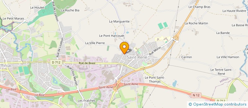 localisation de l'entreprise SCI LA CHOUANNIERE  HILLION