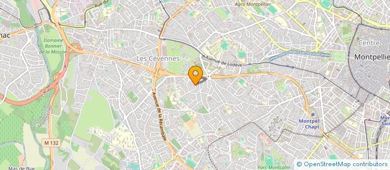 localisation de l'entreprise SCI LA CHOUETTE à MONTPELLIER