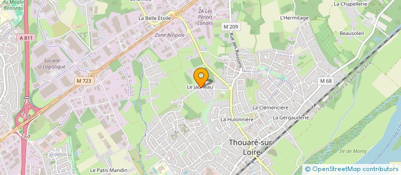 localisation de l'entreprise SCI LA CHOUETTE  THOUARE-SUR-LOIRE