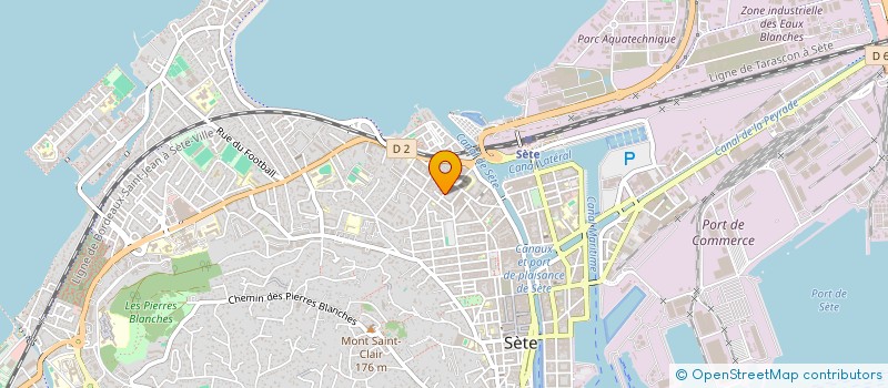 localisation de l'entreprise SCI LA CHOUETTE BLEUE  SETE