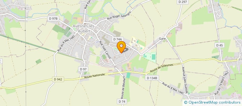 localisation de l'entreprise SCI LA CHOUETTE DEMEURE  AVESNES-LES-AUBERT