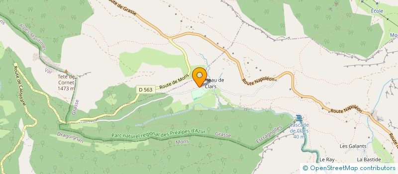 localisation de l'entreprise SCI LA CHOUKASSERIE  ESCRAGNOLLES