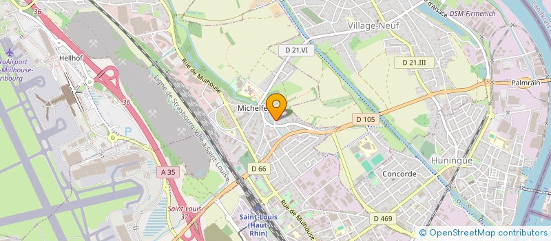 localisation de l'entreprise SCI LA CHRYSALIDE  SAINT-LOUIS