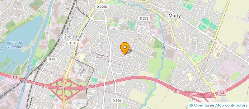 localisation de l'entreprise SCI LA CHRYSALIDE  VALENCIENNES