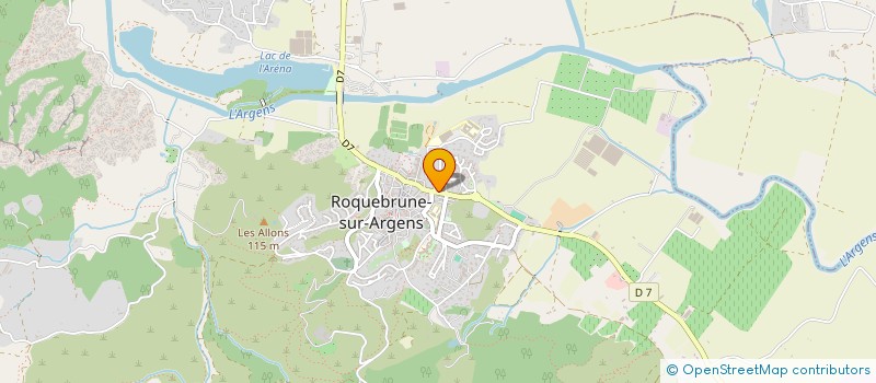 localisation de l'entreprise SCI LA CIBOULETTE à ROQUEBRUNE-SUR-ARGENS