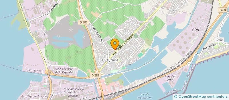 localisation de l'entreprise SCI LA CIGALE à FRONTIGNAN