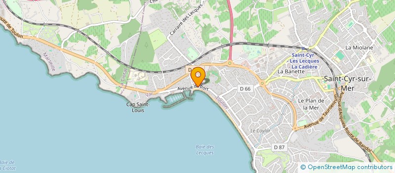 localisation de l'entreprise SCI LA CIGALE à SAINT-CYR-SUR-MER