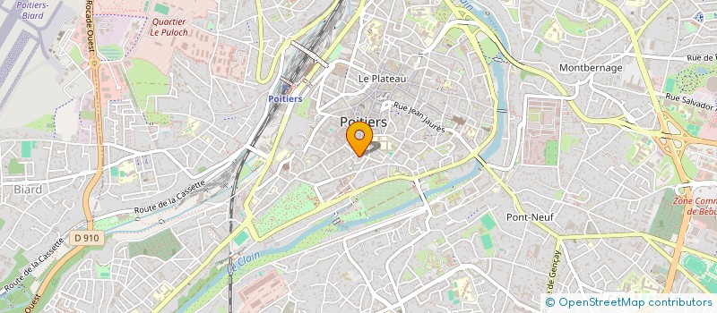 localisation de l'entreprise SCI LA CIGALE  POITIERS