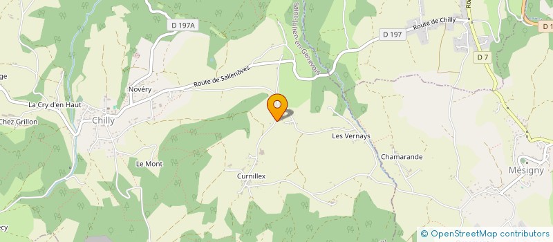 localisation de l'entreprise SCI LA CIGALE  CHILLY