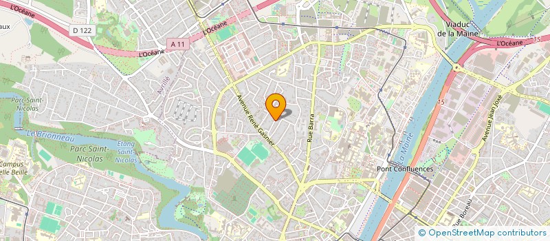 localisation de l'entreprise SCI LA CIGALE à ANGERS