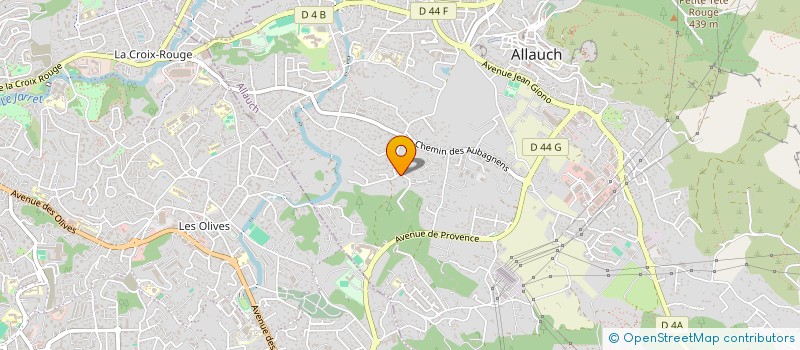 localisation de l'entreprise SCI LA CIGALE  ALLAUCH