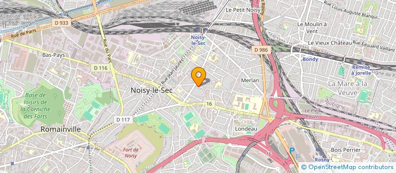 localisation de l'entreprise SCI LA CIGALE à NOISY-LE-SEC