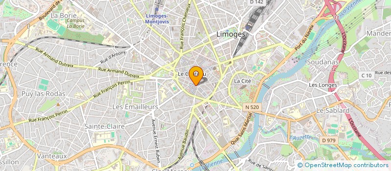localisation de l'entreprise SCI LA CIGALE ET LA FOURMI à LIMOGES