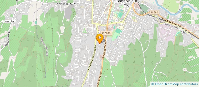 localisation de l'entreprise SCI LA CIGALETTE  BAGNOLS-SUR-CEZE