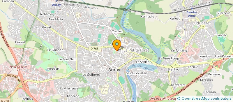 localisation de l'entreprise SCI LA CIGOGNE à AURAY