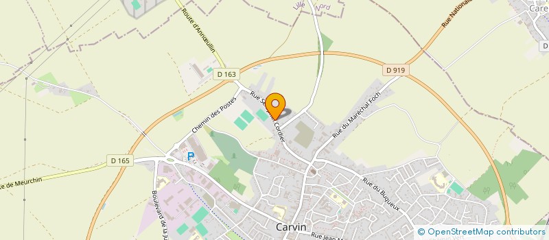 localisation de l'entreprise SCI LA CIGOGNE  CARVIN