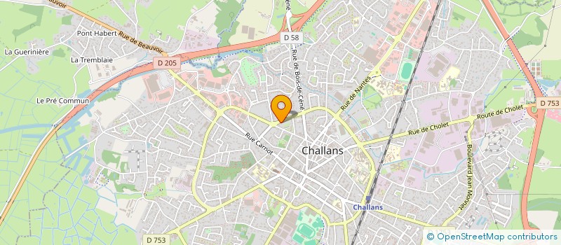 localisation de l'entreprise SCI LA CIGOGNE à CHALLANS