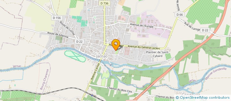 localisation de l'entreprise SCI LA CIGOGNE à JARNAC