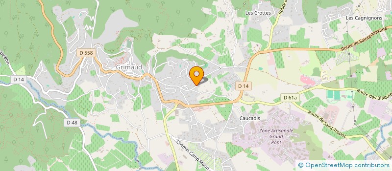 localisation de l'entreprise SCI LA CIGOGNE à GRIMAUD