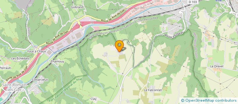 localisation de l'entreprise SCI LA CIGOGNE  ECHALAS