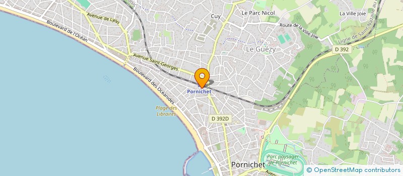 localisation de l'entreprise SCI LA CIGOGNE  PORNICHET