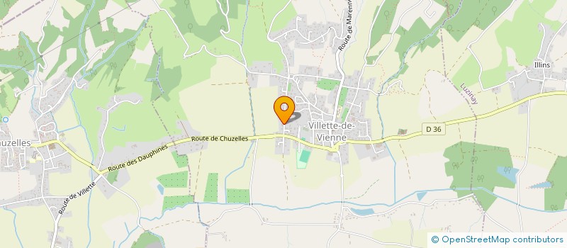 localisation de l'entreprise SCI LA CITADELLE  VILLETTE-DE-VIENNE