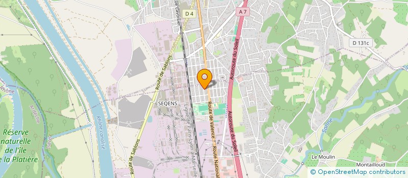 localisation de l'entreprise SCI LA CITE  SALAISE-SUR-SANNE