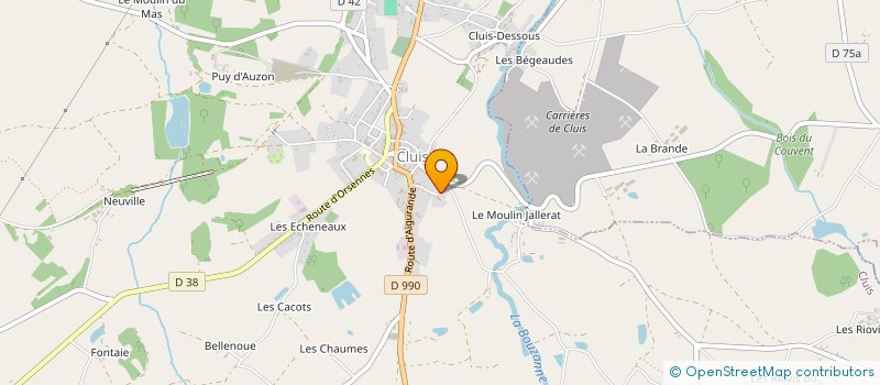 localisation de l'entreprise SCI LA CITE à CLUIS